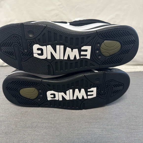 PATRICK EWING 9.5 MENS SNEAKERS 33 CONCEPT HI BLACK WHITE BASKETBALL SHOES CHARM - Picture 13 of 16